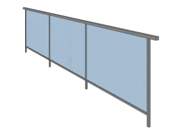 Railing Glass panels