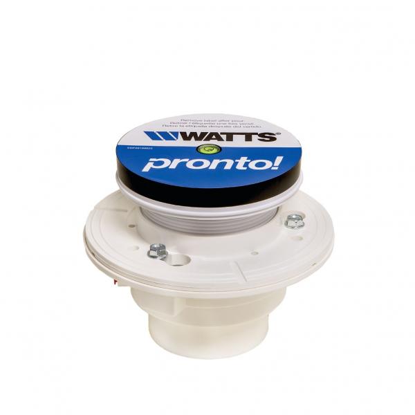 FD-190-PR-60 - PVC Adjustable Floor Drain with Integrated Level, Reversible Clam