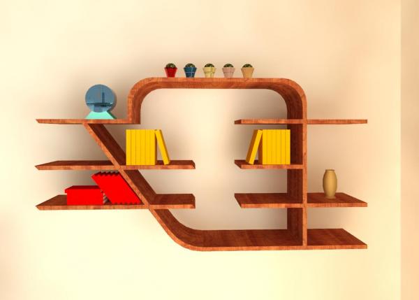 Book shelf antique (wall based)