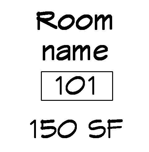 Double Line Room Tag