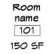 Double Line Room Tag