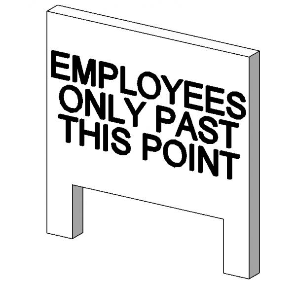 Employees Only Sign 2