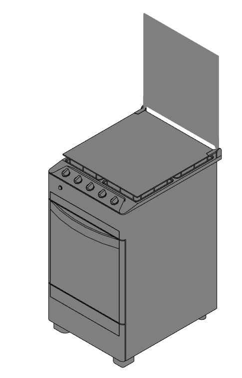 Stove with Oven - 4 Burners