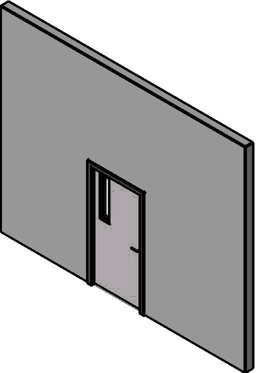 Single Flush Door with Handle