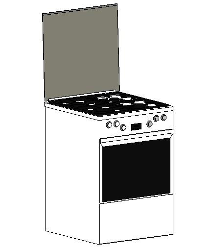 600x600 mm gas oven