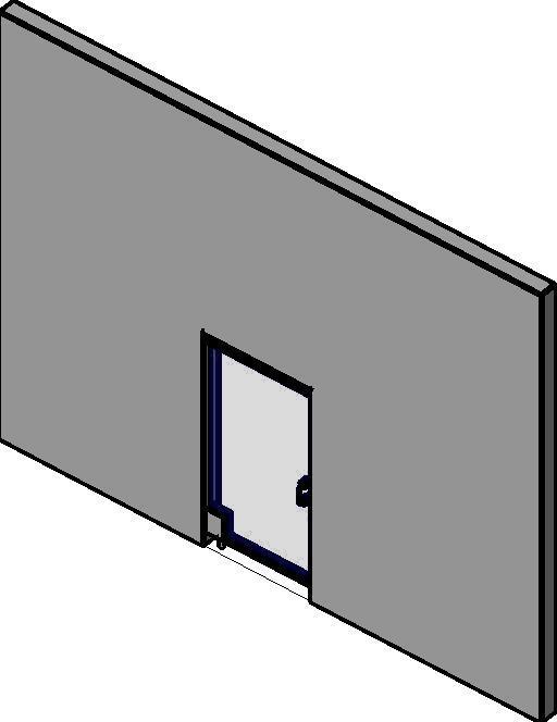 Glass Door with Top n Bot Frame