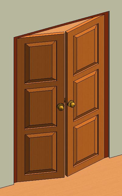 Double Door with Angle (TB_ 200524a)