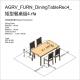 AGRV_FURN_DiningTableRec4_矩型餐桌組4