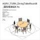AGRV_FURN_DiningTableRound6_圓型餐桌組6