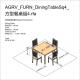 AGRV_FURN_DiningTableSq4_方型餐桌組4