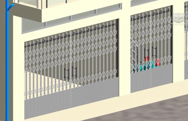 Iron Grill Door (Burger Door) with Base Cover (TB_20200613)