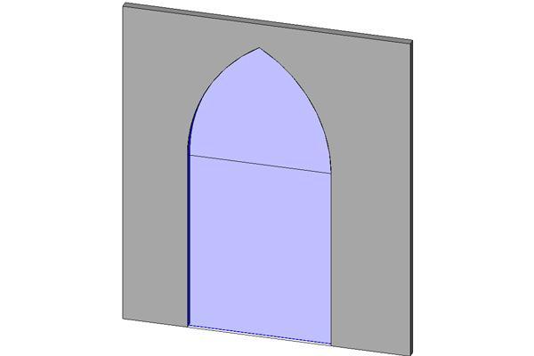 door: islamic point arch