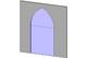 door: islamic point arch