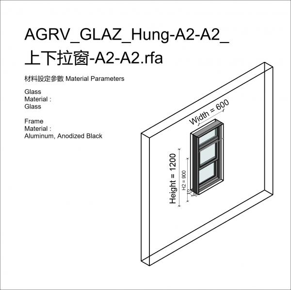 AGRV_GLAZ_Hung-A2-A2_上下拉窗-A2-A2