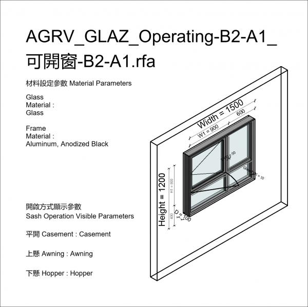 AGRV_GLAZ_Operating-B2-A1_可開窗-B2-A1