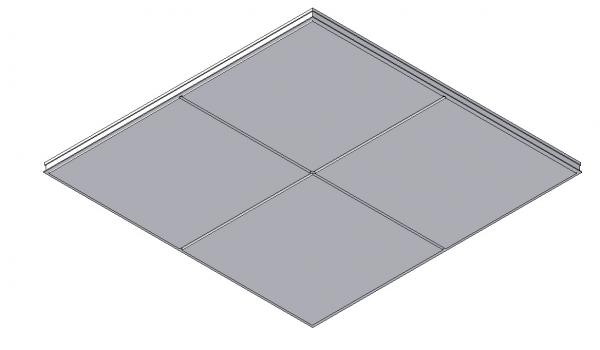 Blue Metal- Exposed T Grid Ceiling System PL2