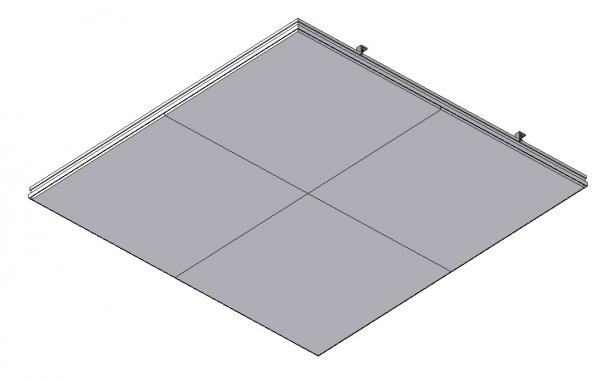 Blue Metal-Air-tight Ceiling System