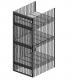 Caged storage Lockers Stacked