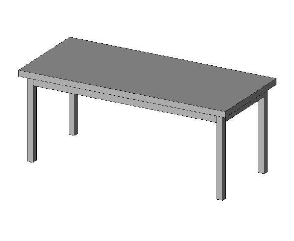 M_simple desk  parametric