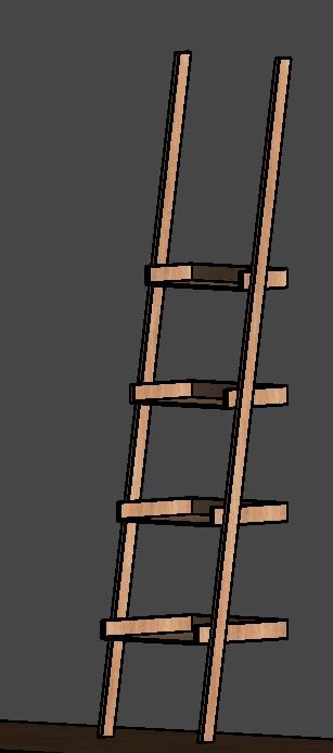 Estantería en escalera