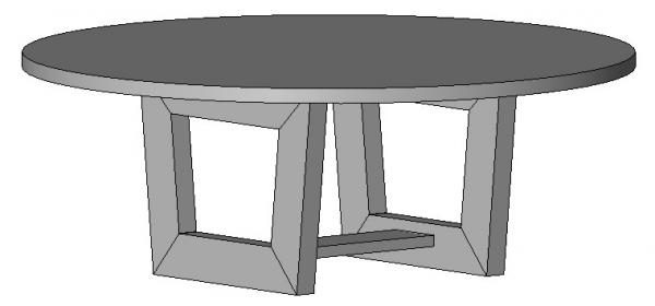 Epoch West - Corwin Dining Table w/Round Top