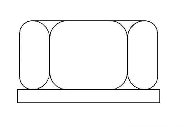 Nut Detail Item with Optional Washer