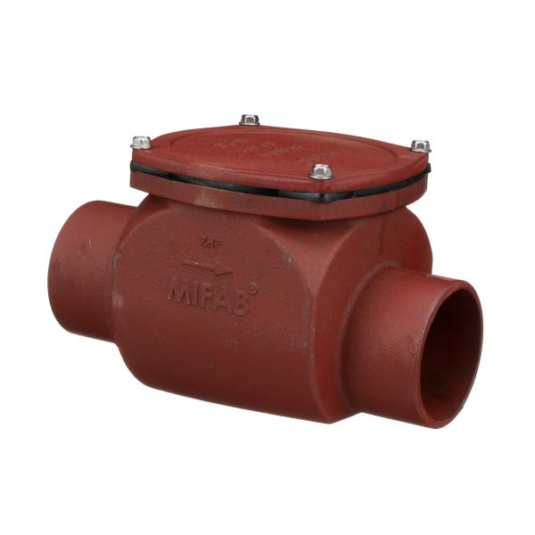 MIFAB - BV1000: CAST IRON HORIZONTAL BACKWATER VALVE WITH PVC FLAPPER