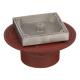 C1100-US - FLOOR CLEANOUT FOR TERRAZZO AREAS WITH SQUARE ADJUSTABLE COVER AND PL