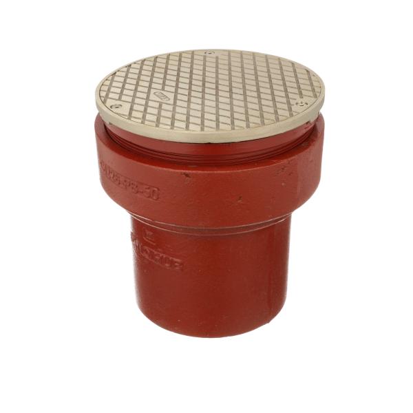 MIFAB® C1220 - FLOOR CLEANOUT WITH ADJUSTABLE COVER AND SECONDARY CLOSURE PLUG