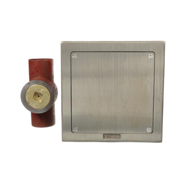 MIFAB® C1460-S - CAST IRON STACK CLEANOUT WITH PLUG AND SQUARE, NICKEL BRONZE WA