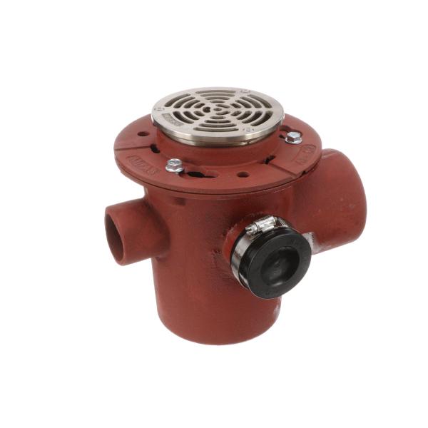 MIFAB® F1170C - FLOOR DRAIN WITH MULTI INLETS AND INTEGRAL TRAP AND SQUARE SOLID