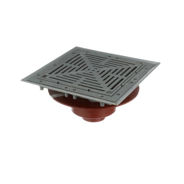 MIFAB® F1510 - FLOOR DRAIN WITH 12” SQUARE HEAVY DUTY TRACTOR GRATE AND DEEP SUM