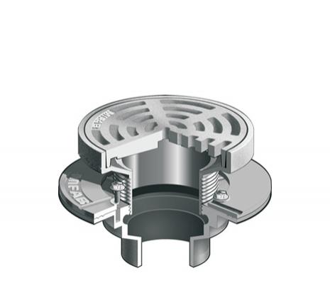 MIFAB® F1100-C-N - FLOOR DRAIN WITH 7” OR 9” TRACTOR GRATE FOR MEMBRANE FLOOR AR