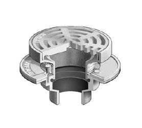 MIFAB® F1300-C - FLOOR DRAIN WITH 7” ROUND ADJUSTABLE TRACTOR GRATE