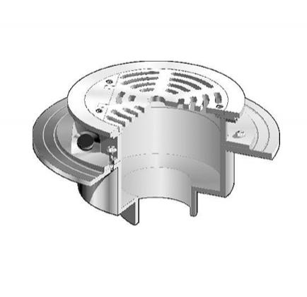 MIFAB® F1650 - FLUSHING RIM FLOOR DRAIN WITH FLUSHING CONNECTION