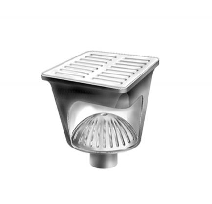 MIFAB® FS1520-FL - 8” X 8” X 6” FLOOR AREA AND INDIRECT SANITARY WASTE DRAIN WIT