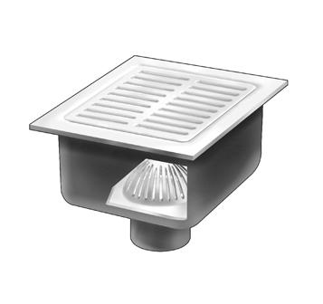MIFAB® FS1720 - 12" X 12" X 6" FLOOR AREA AND INDIRECT SANITARY WASTE DRAIN