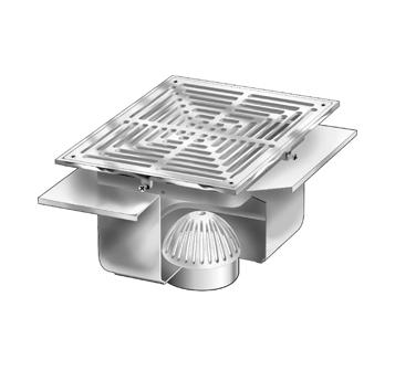 MIFAB® FS1930-FL - 12” X 12” X 8” STAINLESS STEEL FLOOR AREA & INDIRECT SANITARY