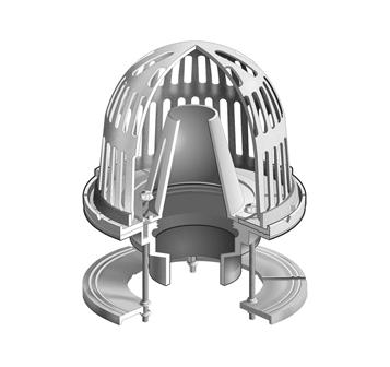 MIFAB® R1100-F - FLOW CONTROLLED ROOF DRAIN WITH PARABOLIC WEIR