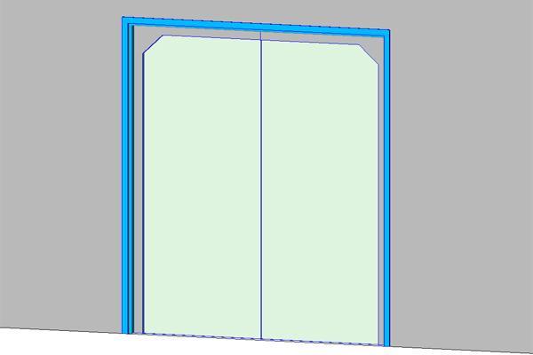 Flush Steel Frame - Double plastic Matt
