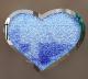 Blue Heart Glass window