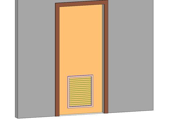 Flush Door with Louvers