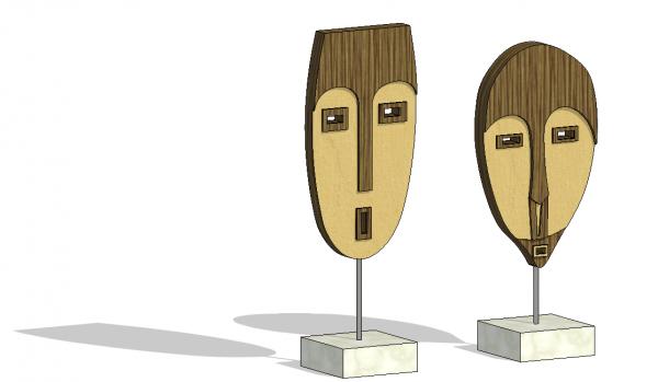 Indigenous mask decoration