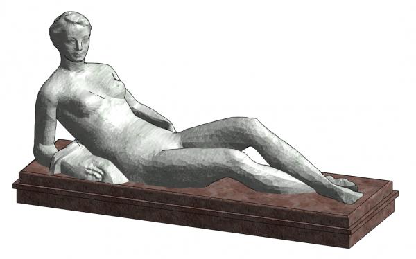 Woman Laying Statue