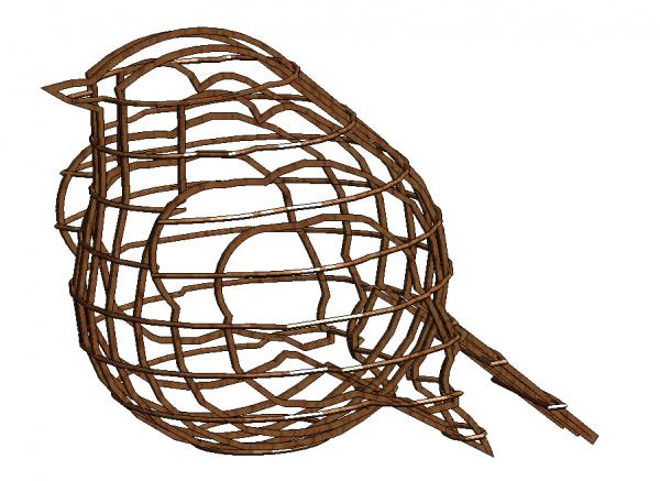 Bird Cage Figurine Statue