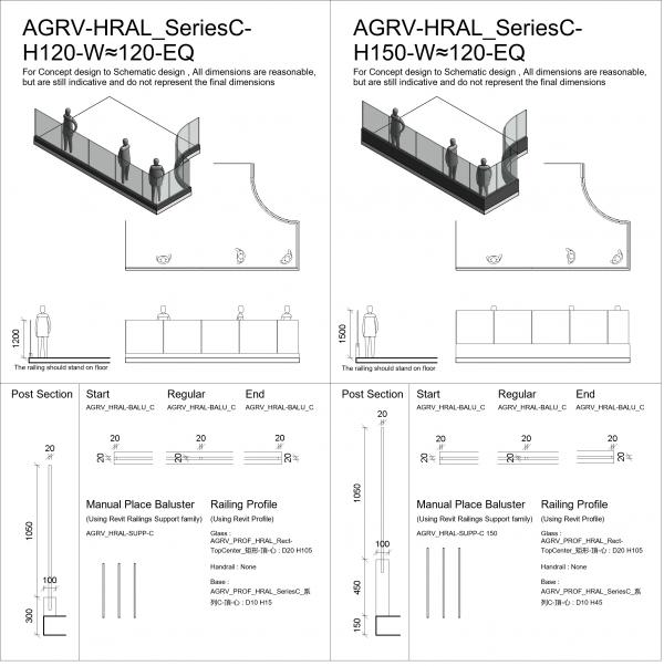 AGRV-HRAL_SeriesC-Metal & Glass Railing