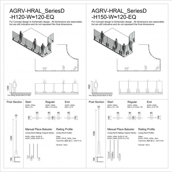 AGRV-HRAL_SeriesD-Metal & Glass Railing