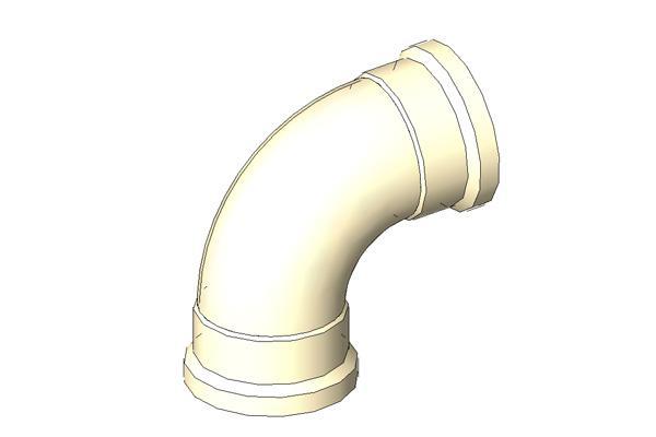 Drainage-Marley-110mm 95� Bend Plain Down