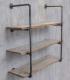 INDUSTRIAL IRON PIPE SHELVES