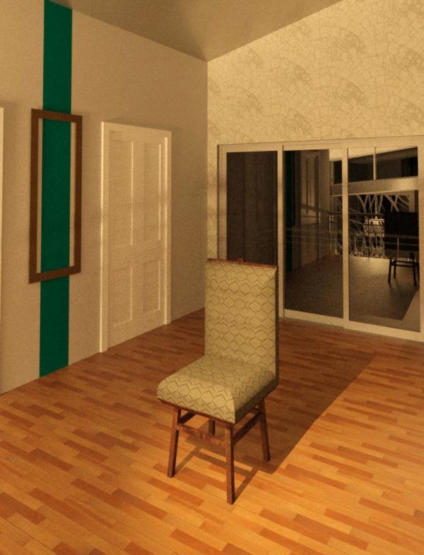 Chair with upholstery